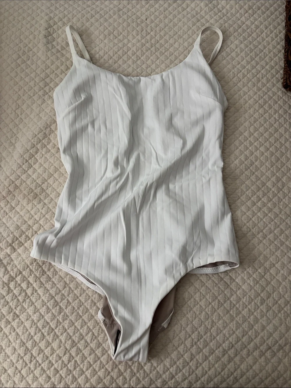 lululemon athletica White Ribbed One-Piece